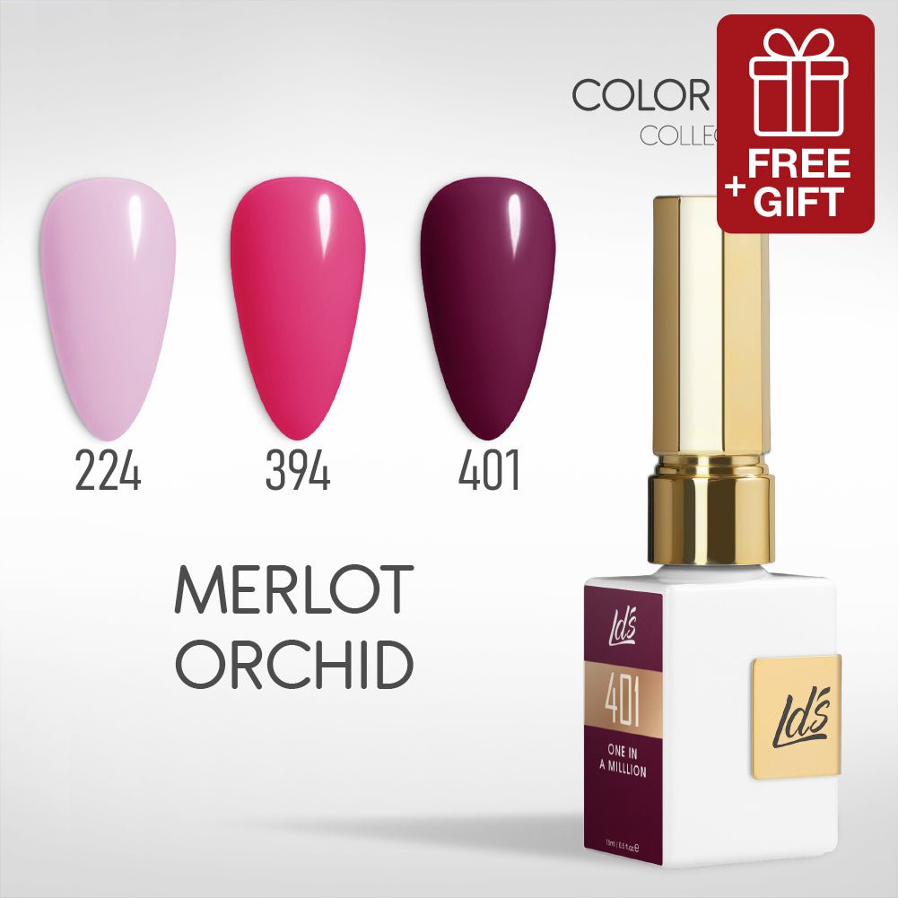 LDS - Gel Set - Merlot Orchid - DTK Nail Supply
