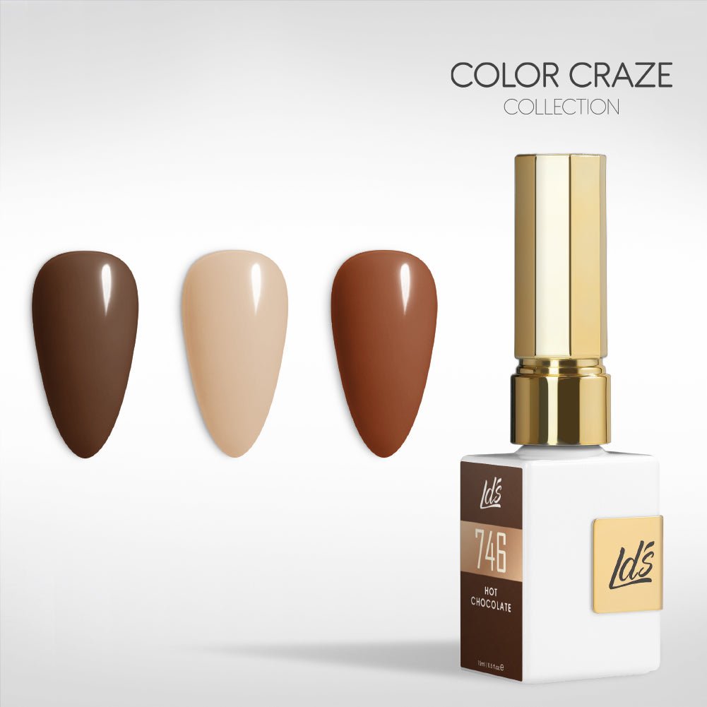LDS Gel Set 3 - 17 - Coffee Toffee Set - 746, 732, 825 - DTK Nail Supply