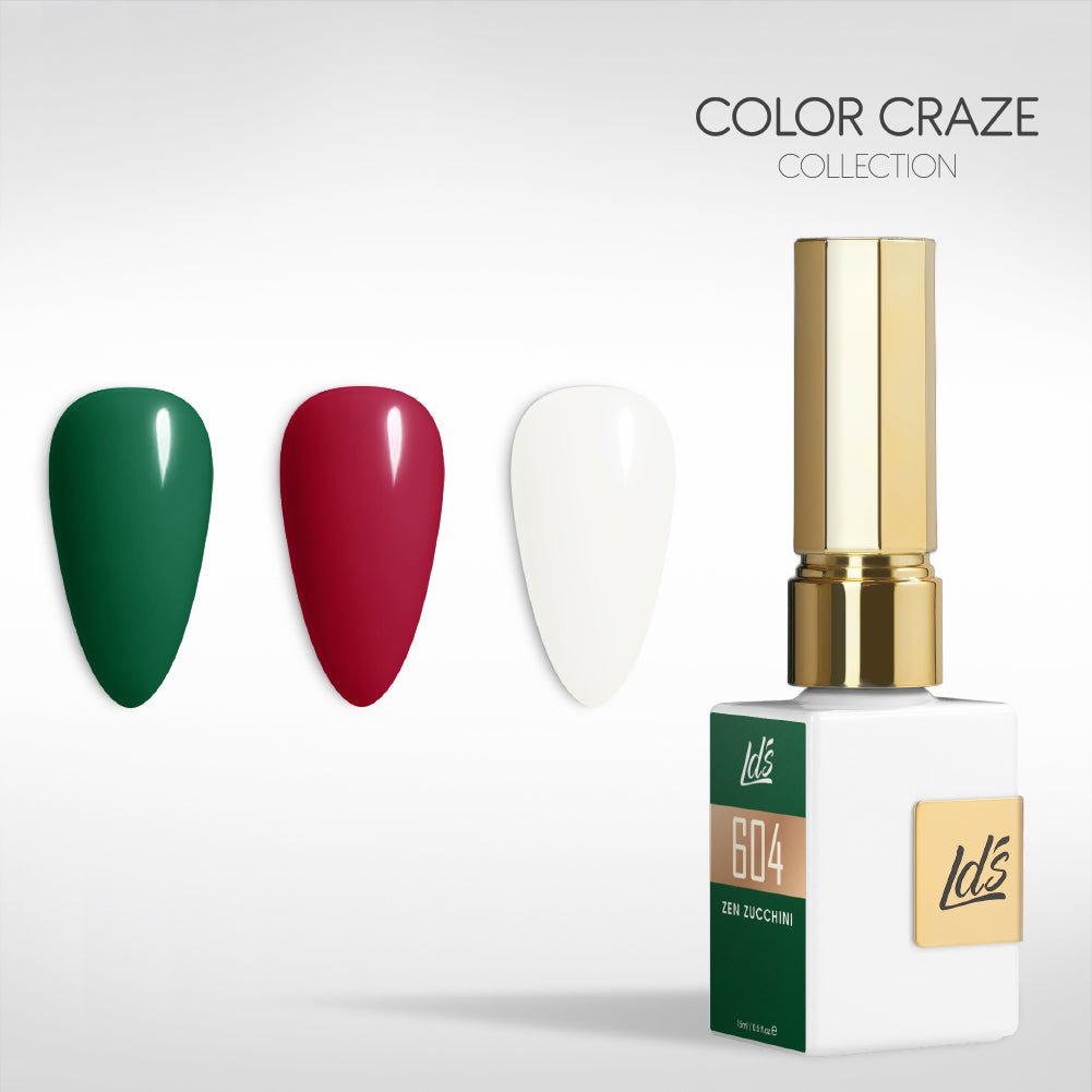 LDS Gel Set 3 - 2 - Holiday Trio - 604, 838, 410 - DTK Nail Supply