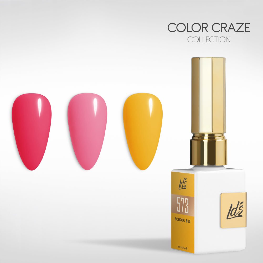 LDS Gel Set 3 - 26 - Pink Lemonade Set - 361, 158, 573 - DTK Nail Supply