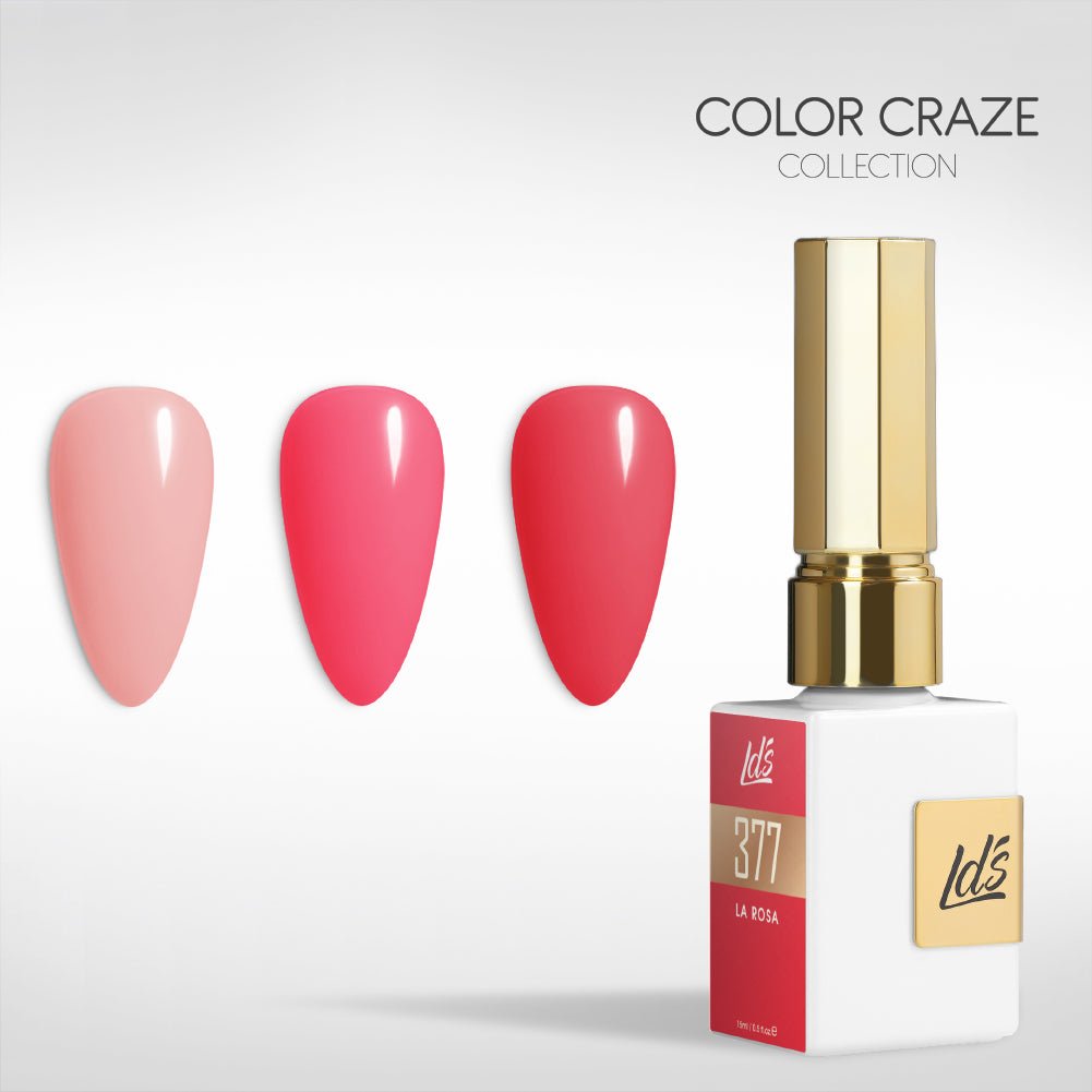 LDS Gel Set 3 - 7 - Coral Lover - 275, 154, 377 - DTK Nail Supply