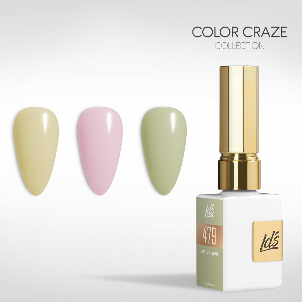 LDS Gel Set 3 - 8 - Soft Pastel Trio - 647, 005, 479 - DTK Nail Supply