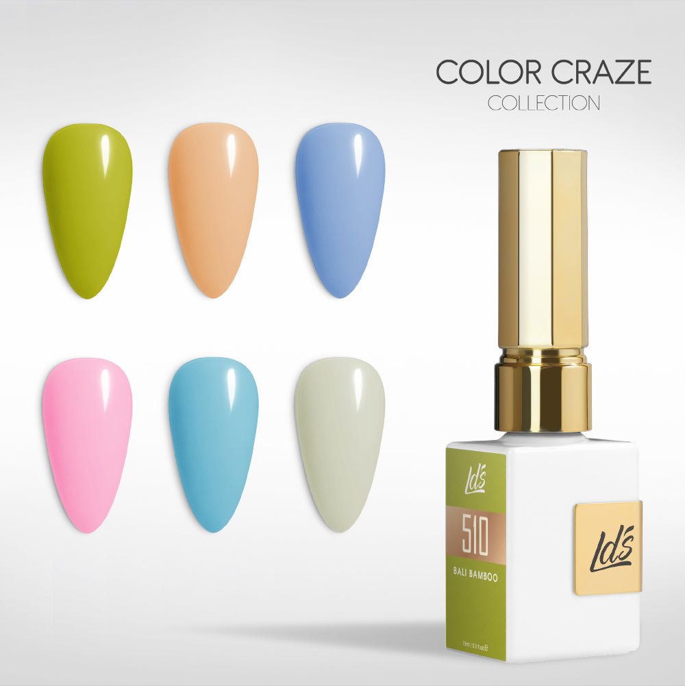 LDS Gel Set 6 - 16 - Spring Meadow - 510, 660, 617, 209, 433, 653 - DTK Nail Supply