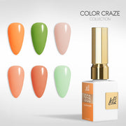 LDS Gel Set 6 - 17 - Tangerine Twist - 559, 489, 273, 557, 293, 504 - DTK Nail Supply
