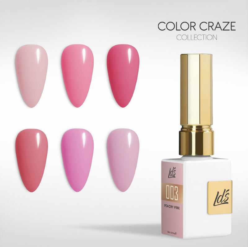 LDS Gel Set 6 - 5 - Rose Reverie - 003, 165, 138, 169, 205, 222 - DTK Nail Supply
