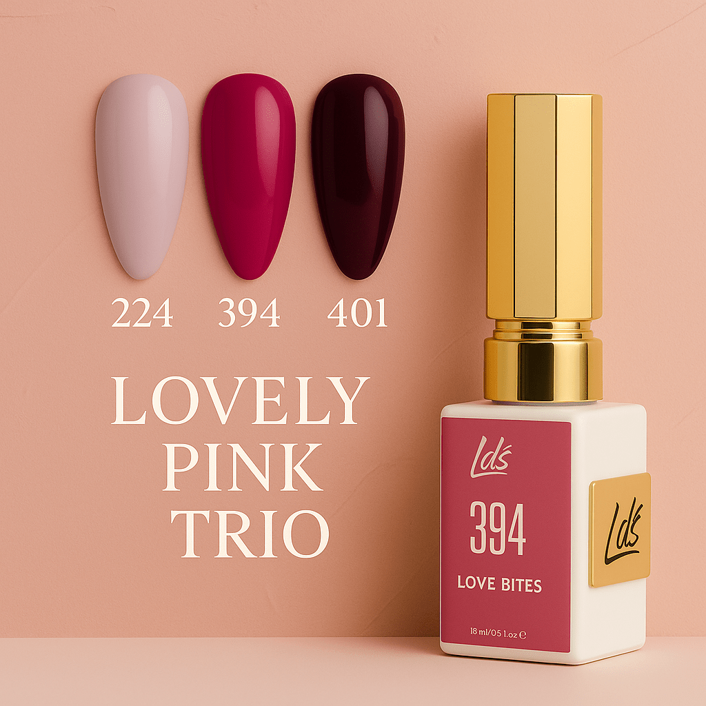 LDS - Gel Set - Merlot Orchid - DTK Nail Supply