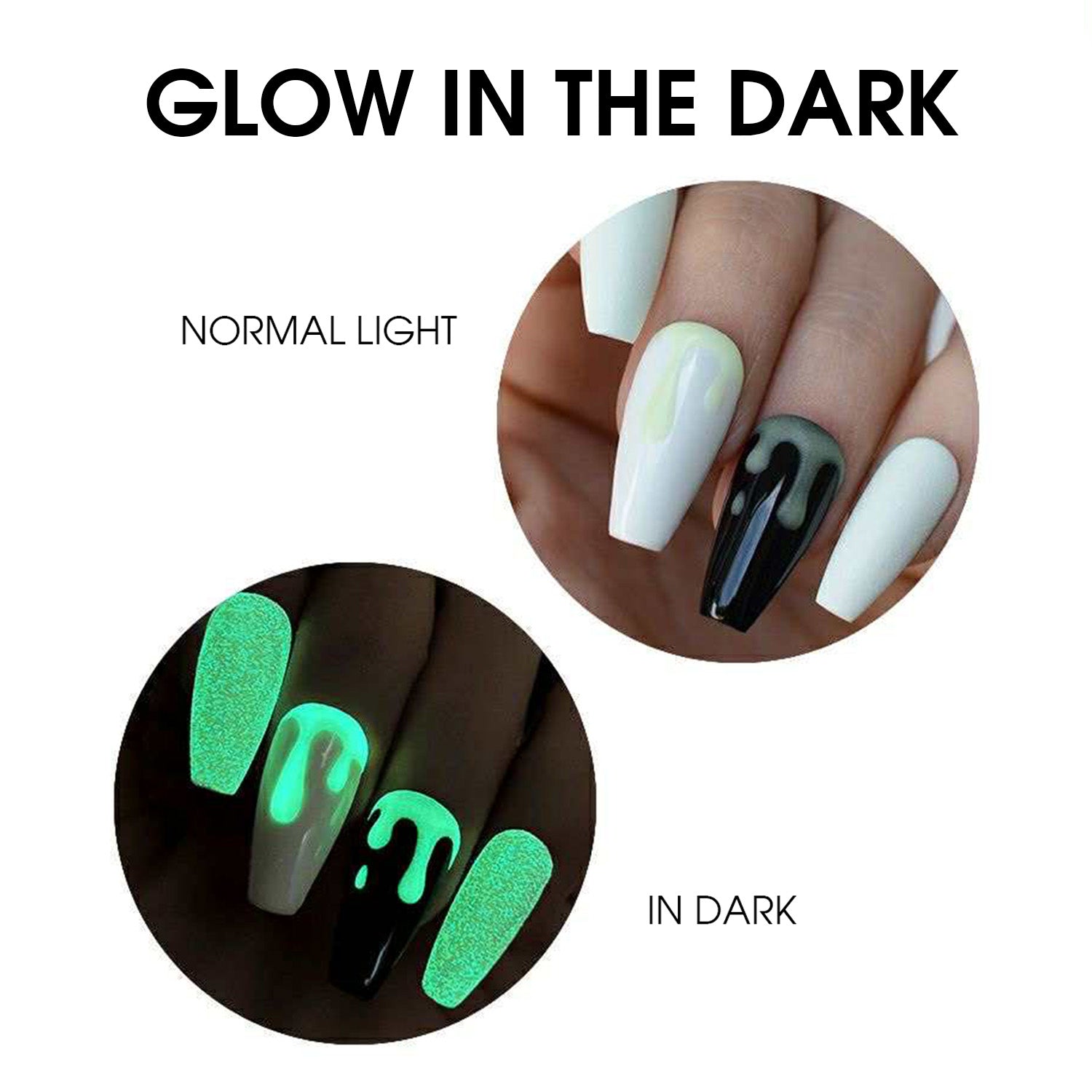 LDS Glow in the Dark Gel Top Coat - DTK Nail Supply