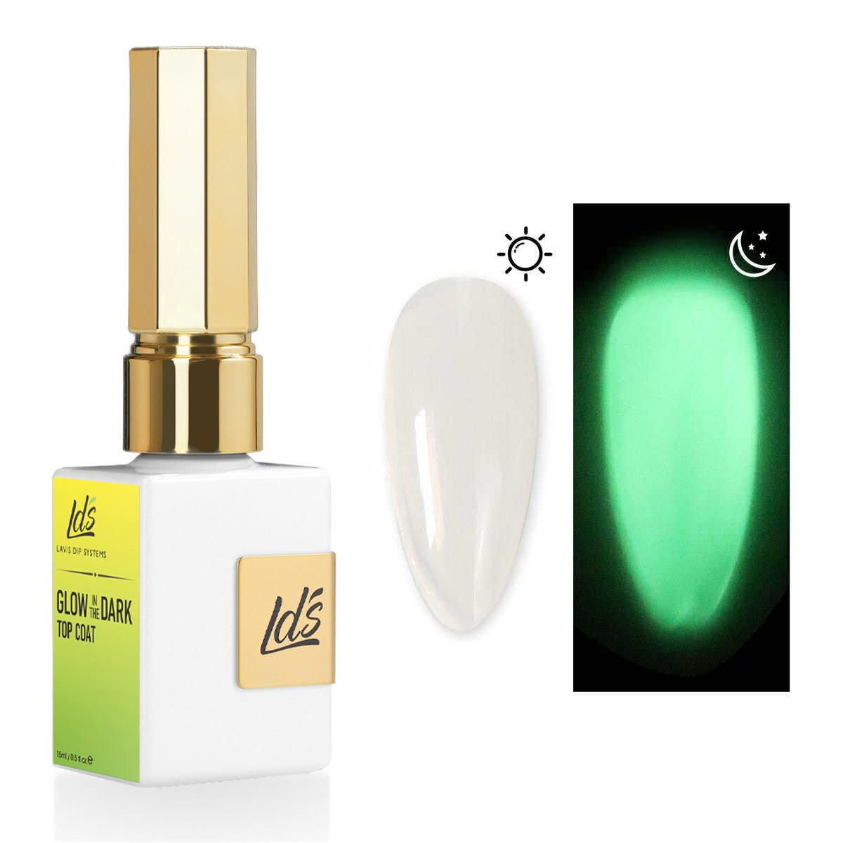 LDS Glow in the Dark Gel Top Coat - DTK Nail Supply