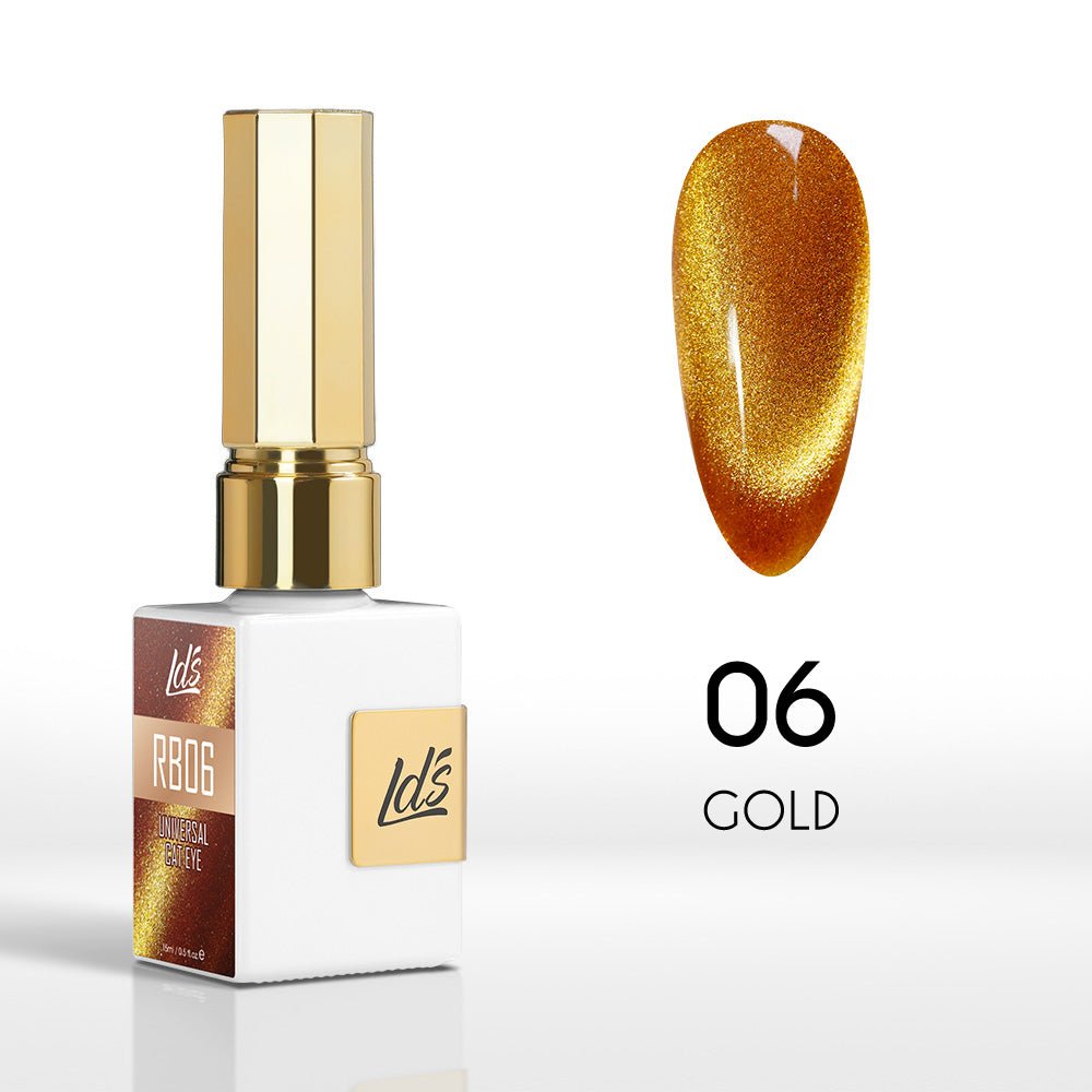 LDS Gold - RB06 - Universal Cat Eye Collection - DTK Nail Supply