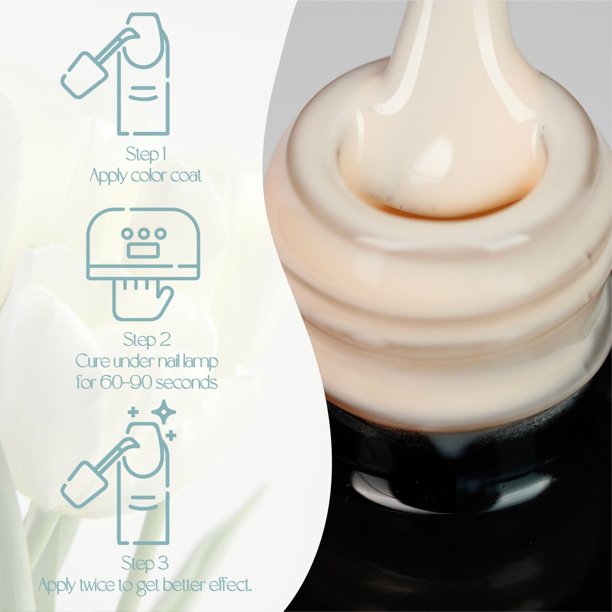 LDS GW - 04 - Gentle White Collection - DTK Nail Supply