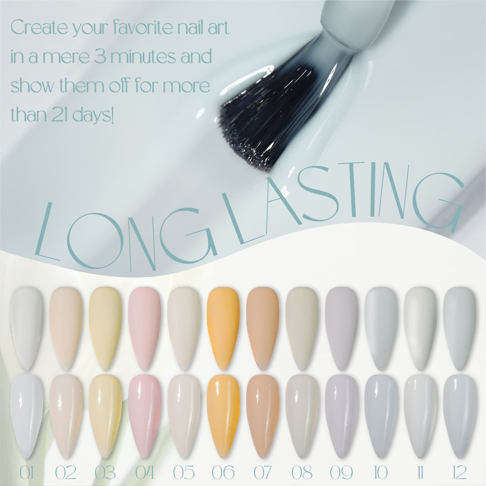 LDS GW - 08 - Gentle White Collection - DTK Nail Supply