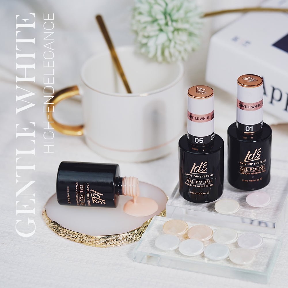 LDS GW Set 12 Colors - Gentle White Collection v2 - DTK Nail Supply