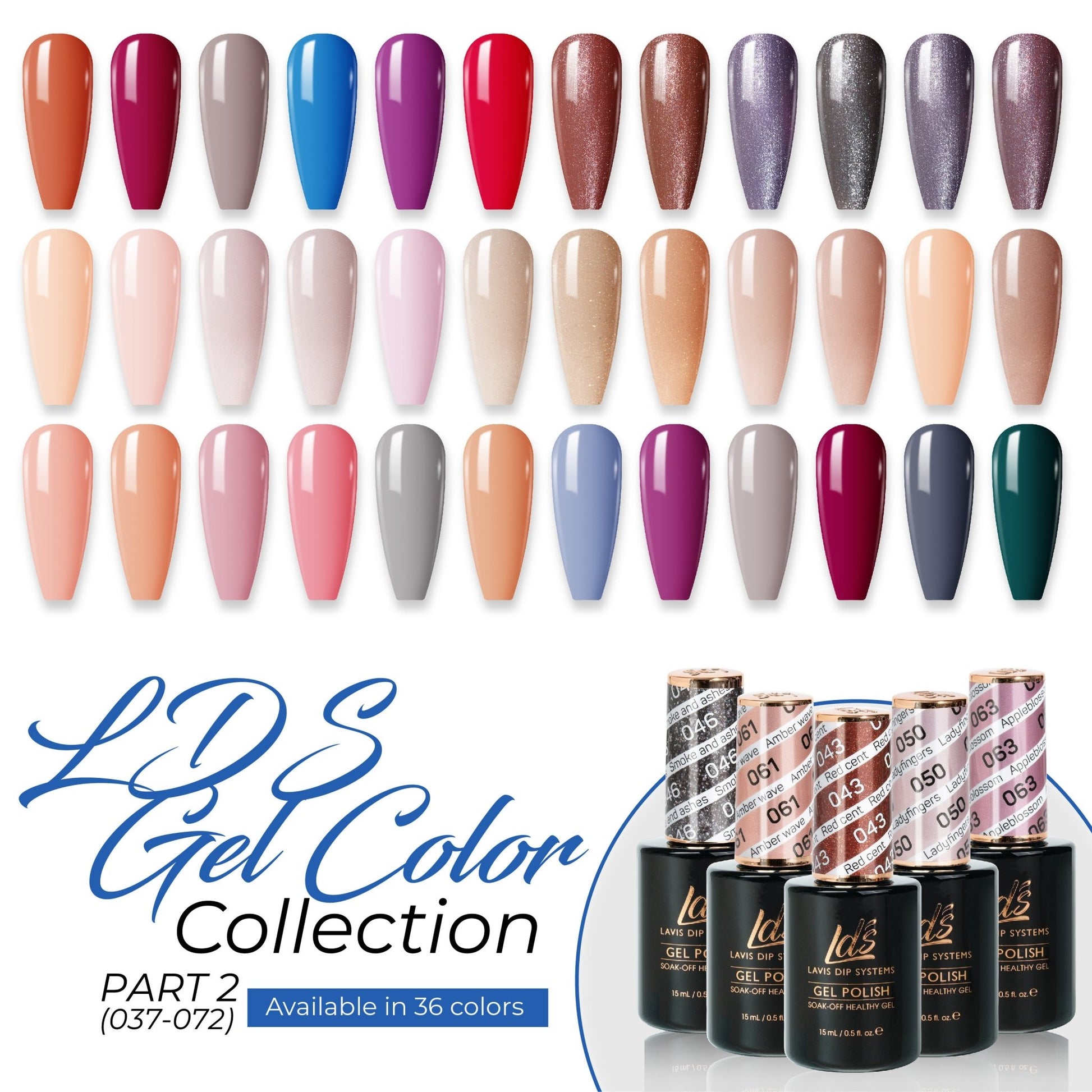 LDS Healthy Gel Part 2: 037 - 072 - DTK Nail Supply