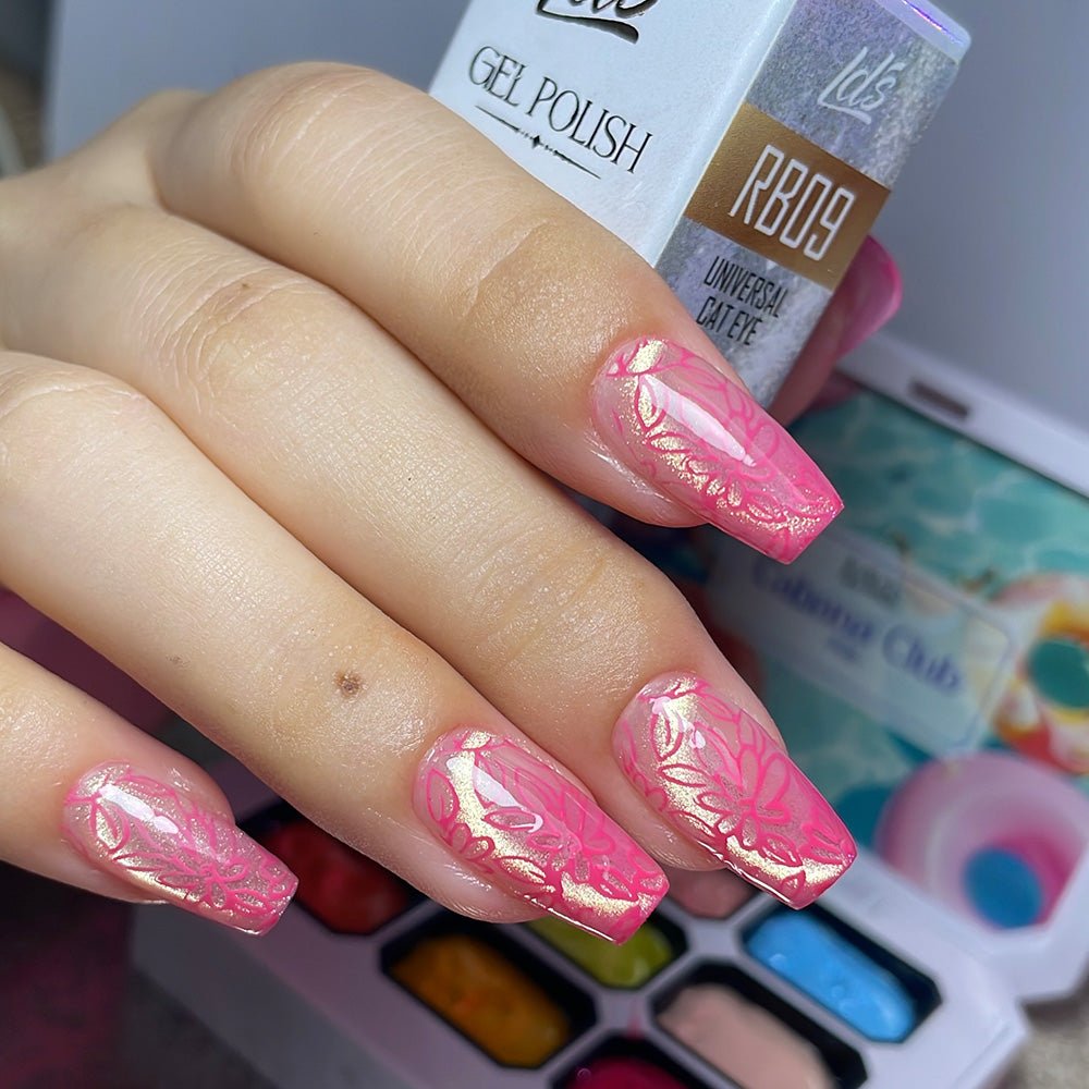 LDS Light Gold Light - RB09 - Universal Cat Eye Collection - DTK Nail Supply