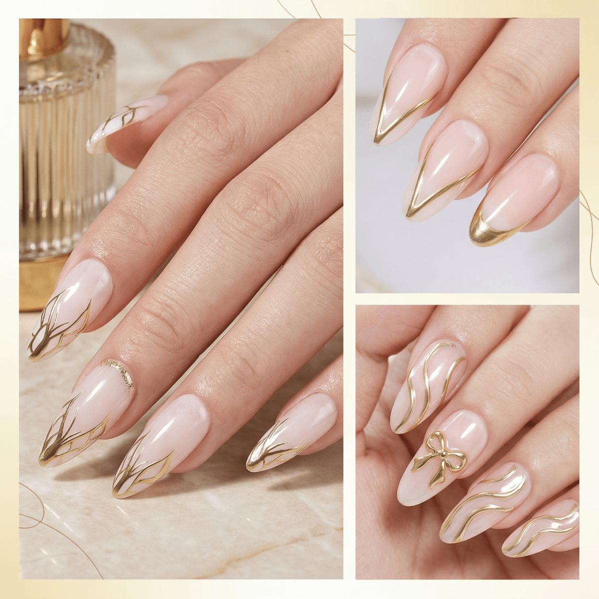 LDS Liner Art Gold Chrome - DTK Nail Supply