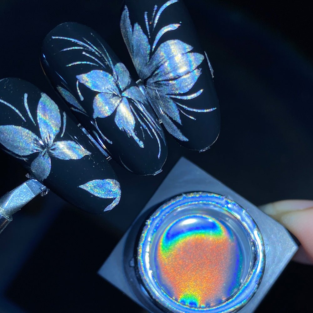 LDS Metallic Laser Silver Gel - DTK Nail Supply