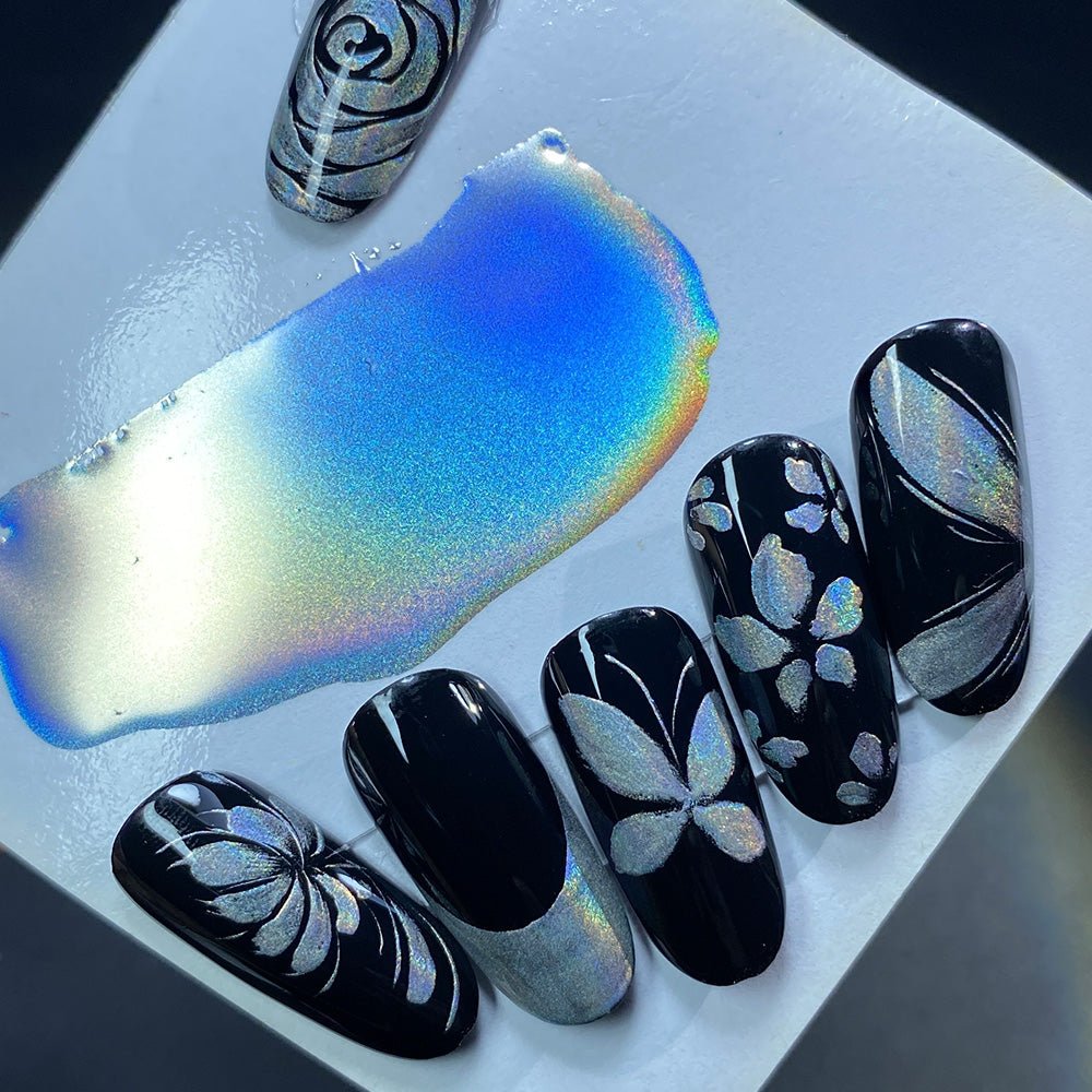 LDS Metallic Laser Silver Gel - DTK Nail Supply