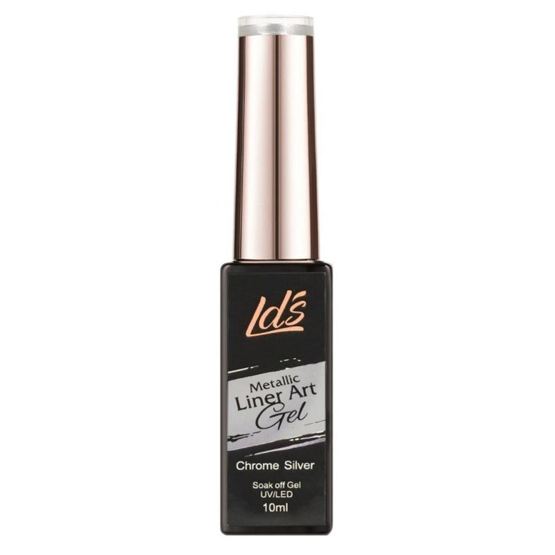 LDS Metallic Line Art Gel - Chrome Silver UV/LED - DTK Nail Supply