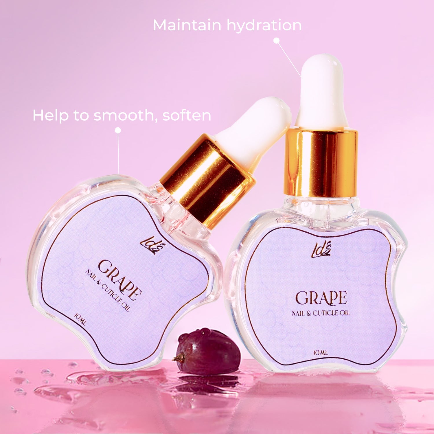 LDS Nails & Cuticle Elixir Oil - Grape - DTK Nail Supply