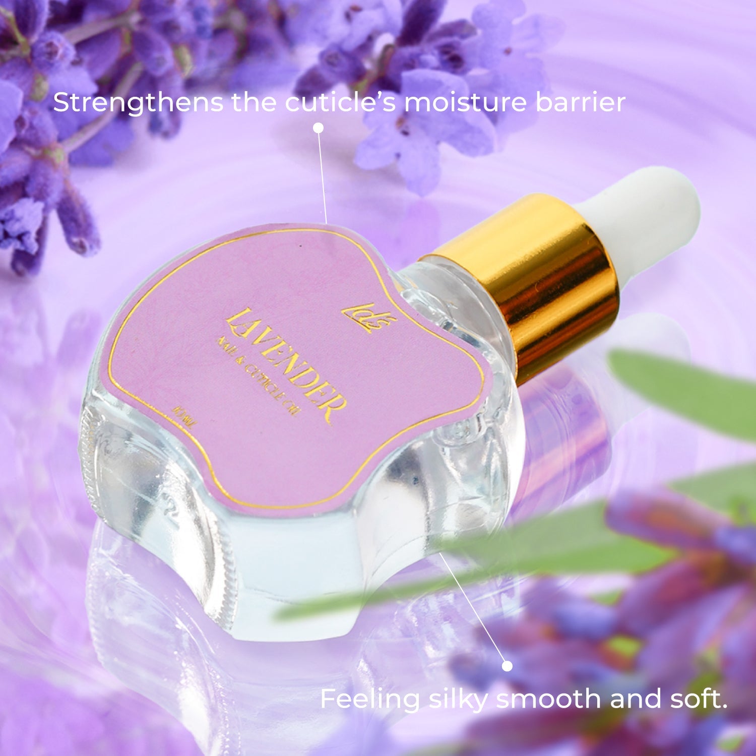 LDS Nails & Cuticle Elixir Oil - Lavender - DTK Nail Supply