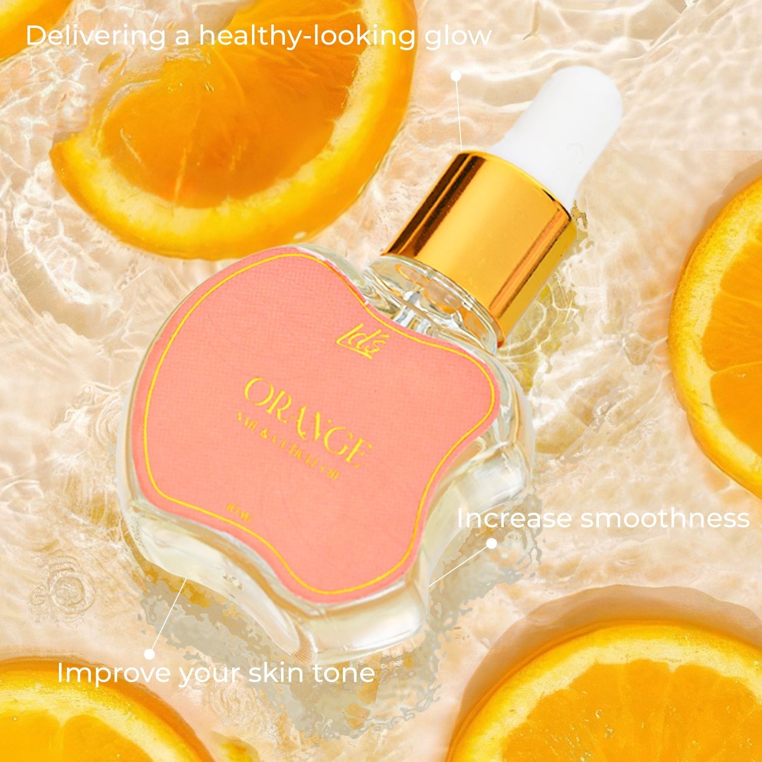 LDS Nails & Cuticle Elixir Oil - Orange - DTK Nail Supply