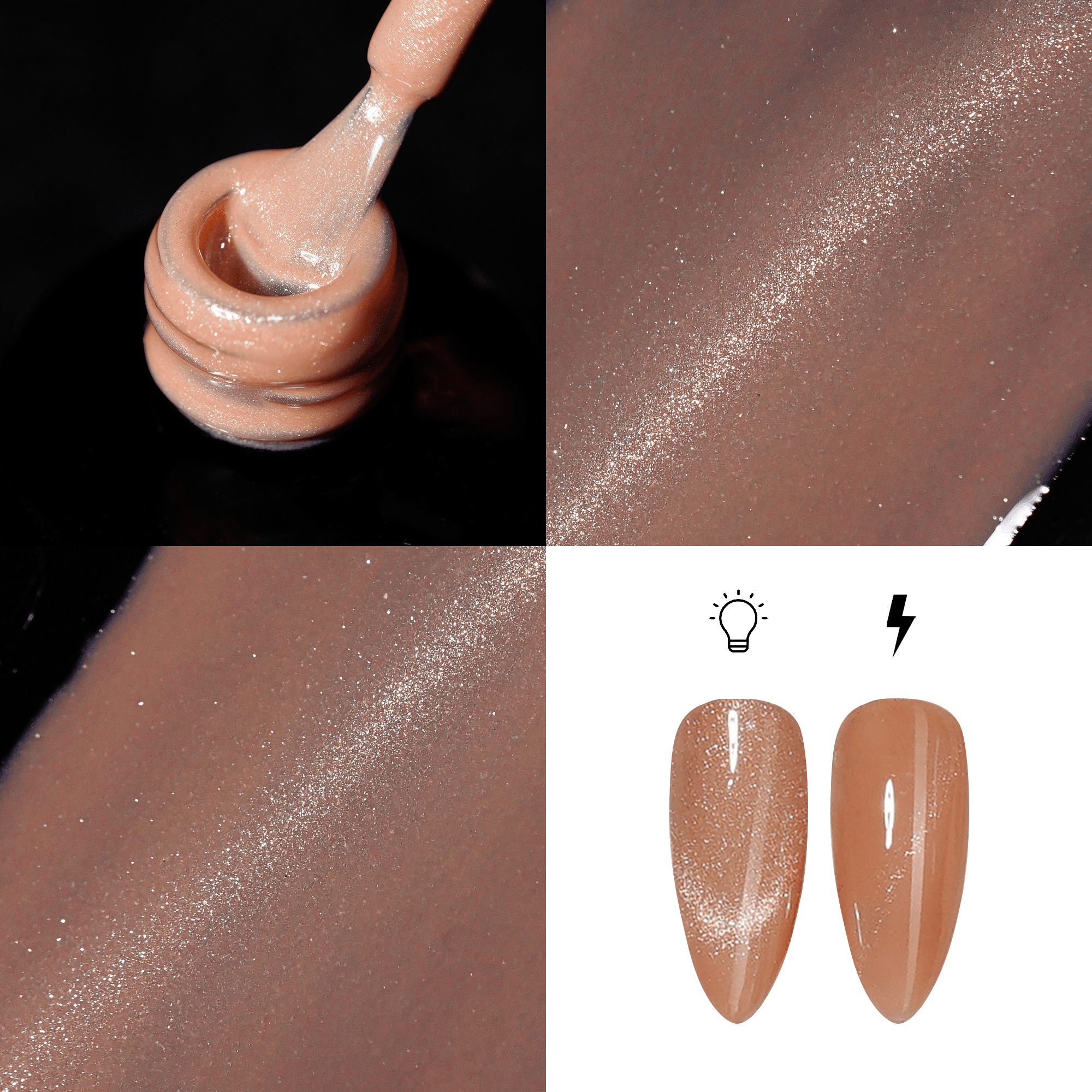 LDS Nude CE - 02 - Nude Cat Eyes Collection - DTK Nail Supply
