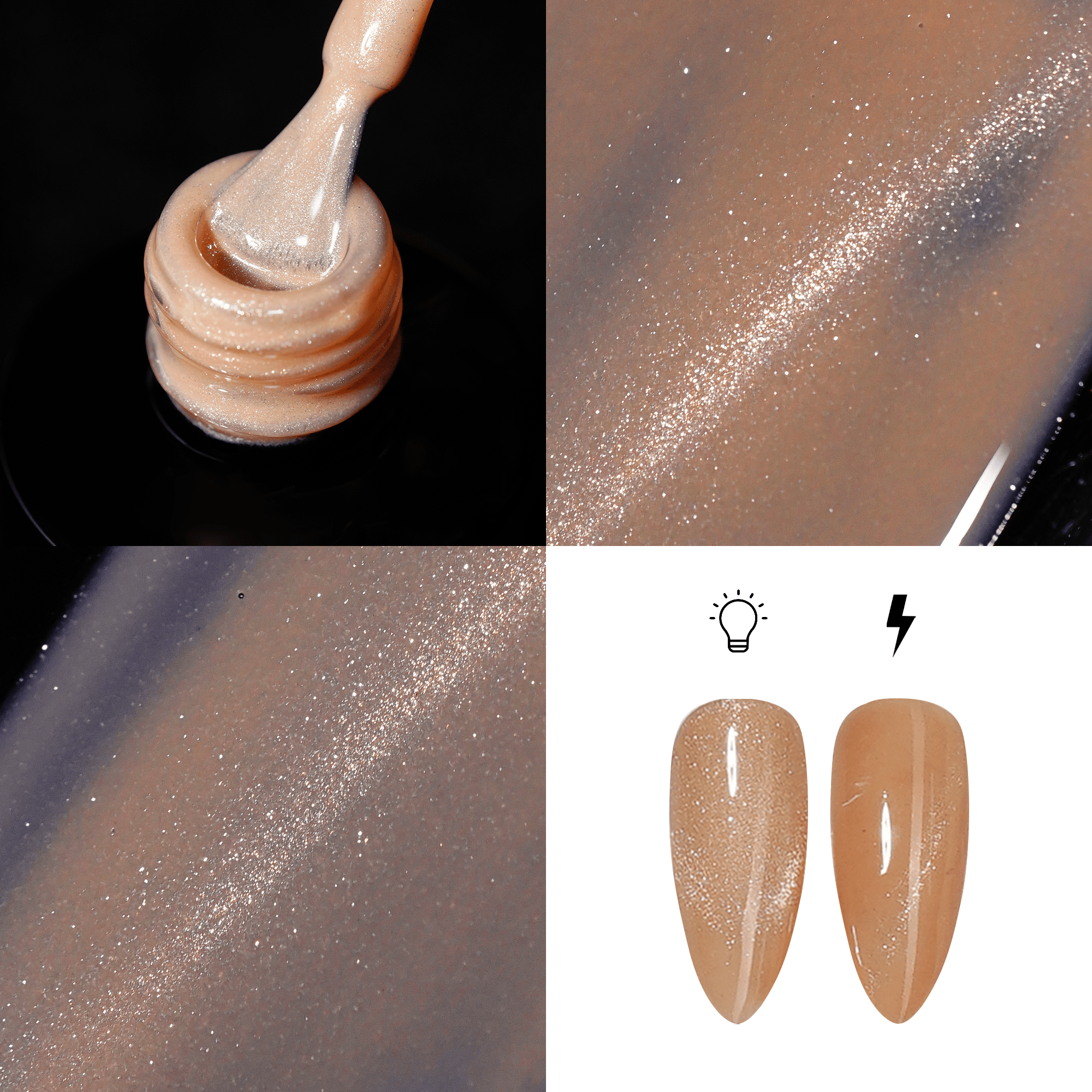 LDS Nude CE - 03 - Nude Cat Eyes Collection - DTK Nail Supply