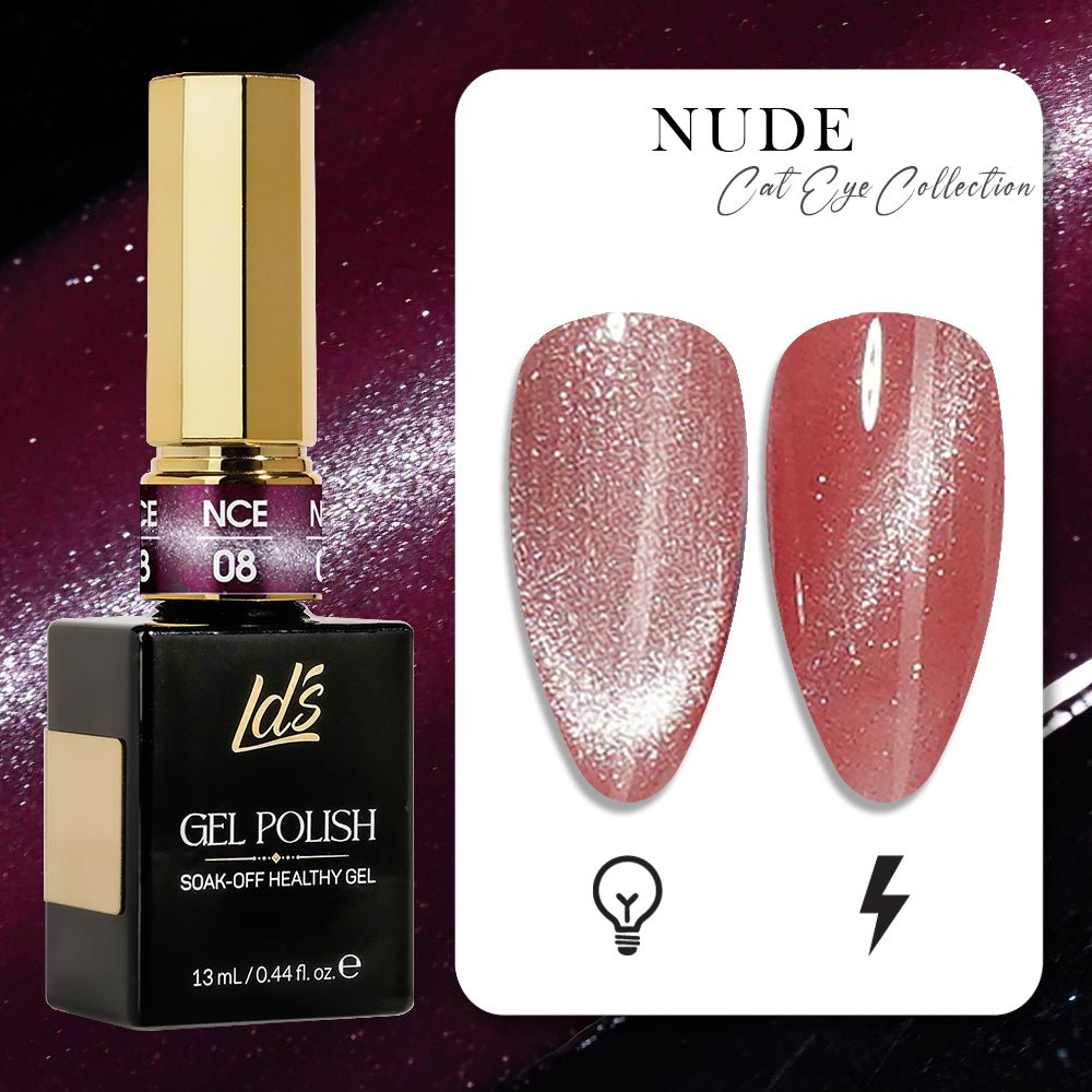 LDS Nude CE - 08 - Nude Cat Eyes Collection - DTK Nail Supply