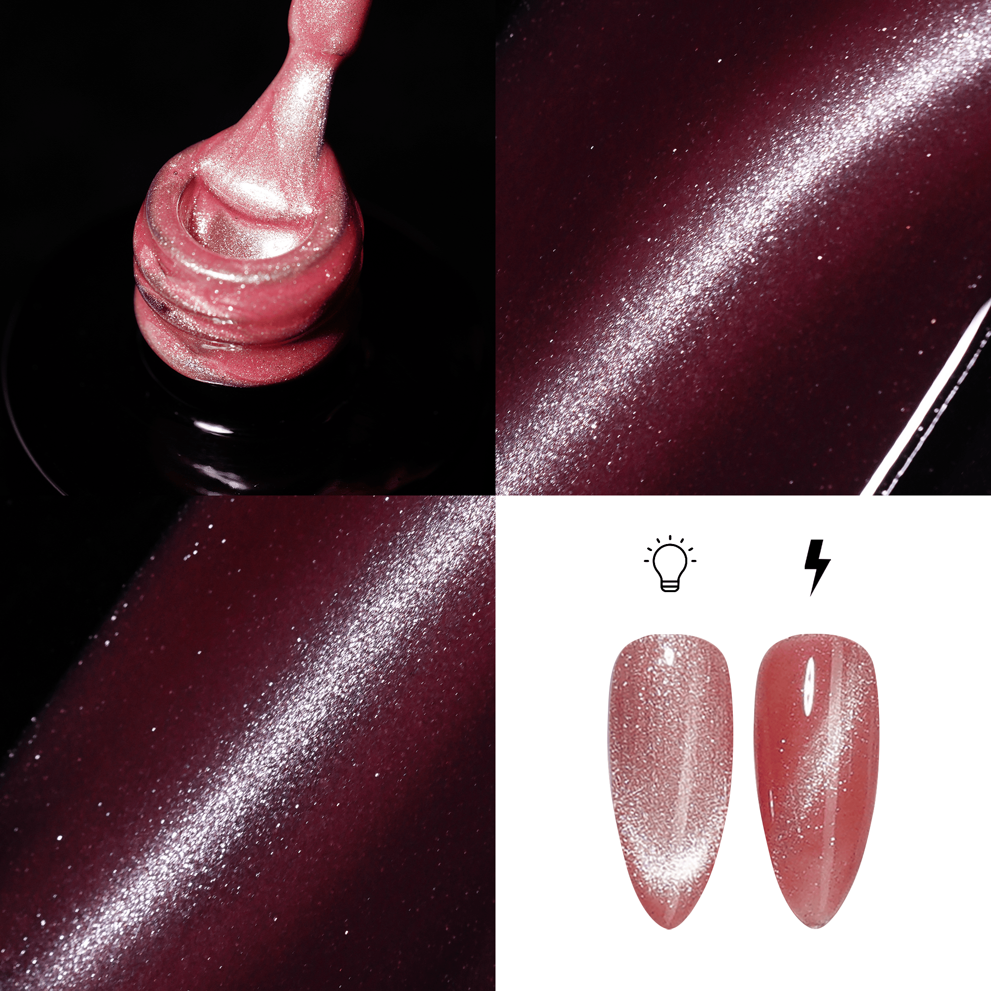 LDS Nude CE - 08 - Nude Cat Eyes Collection - DTK Nail Supply