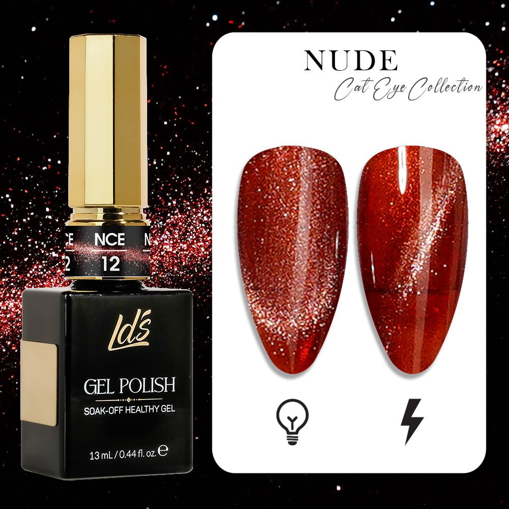 LDS Nude CE - 12 - Nude Cat Eyes Collection - DTK Nail Supply
