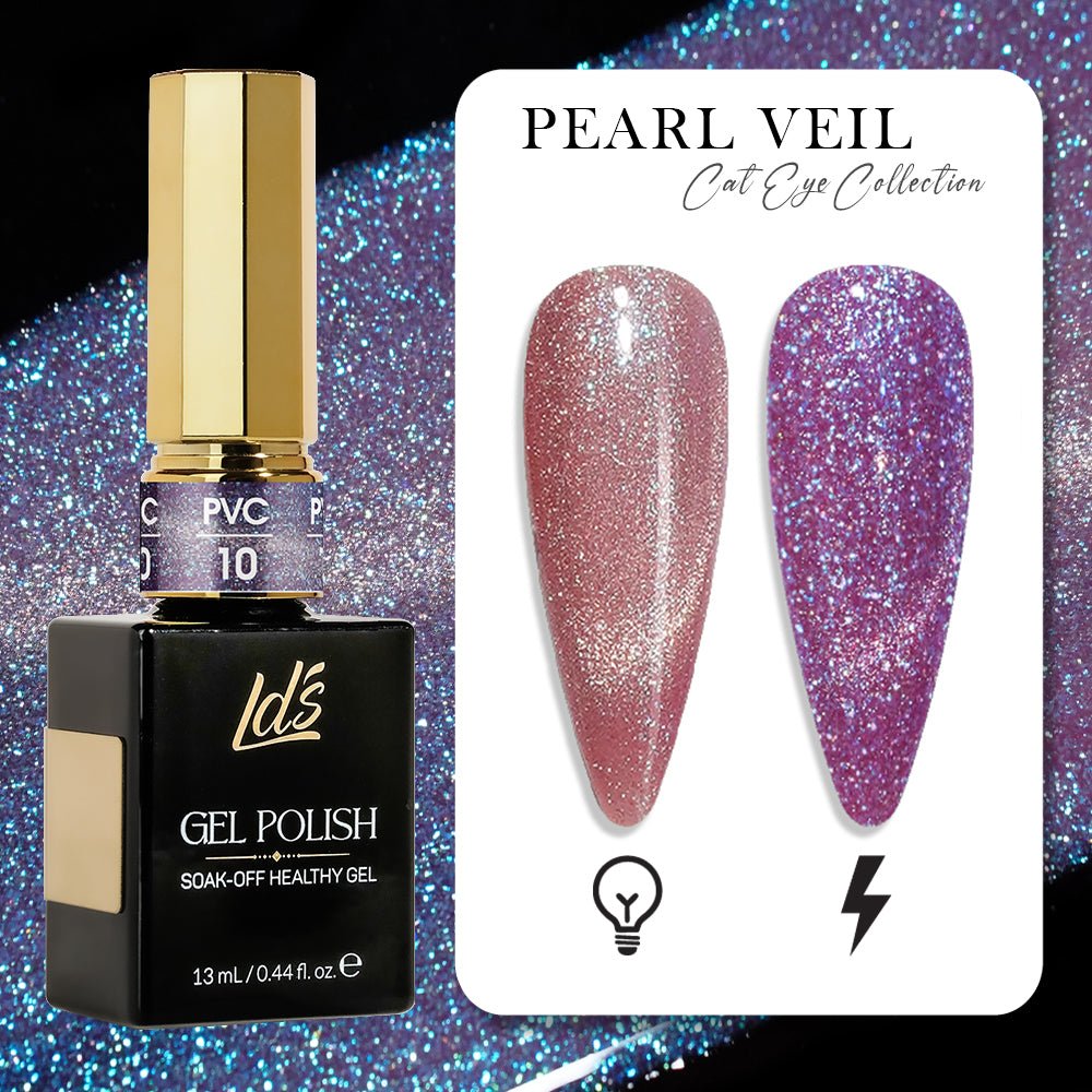 LDS Pearl CE - 10 - Pearl Veil Cat Eye Collection - DTK Nail Supply