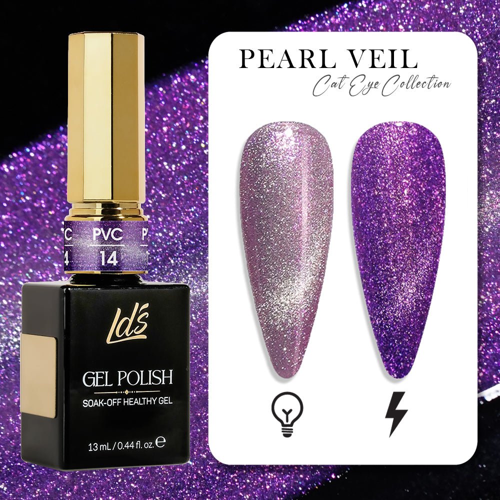 LDS Pearl CE - 14 - Pearl Veil Cat Eye Collection - DTK Nail Supply