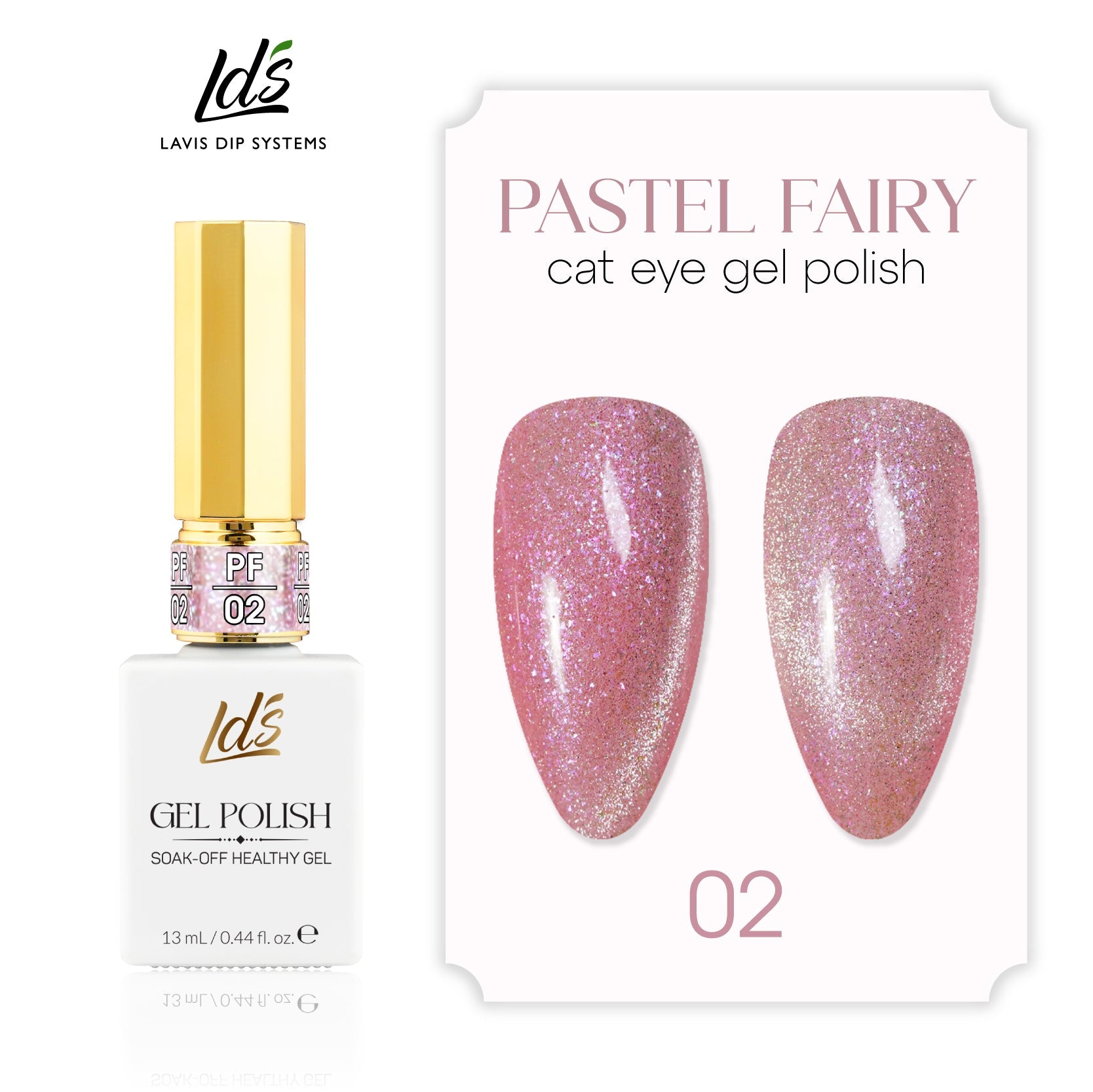 LDS PF02 - Pastel Fairy Cat Eye Gel Collection - DTK Nail Supply