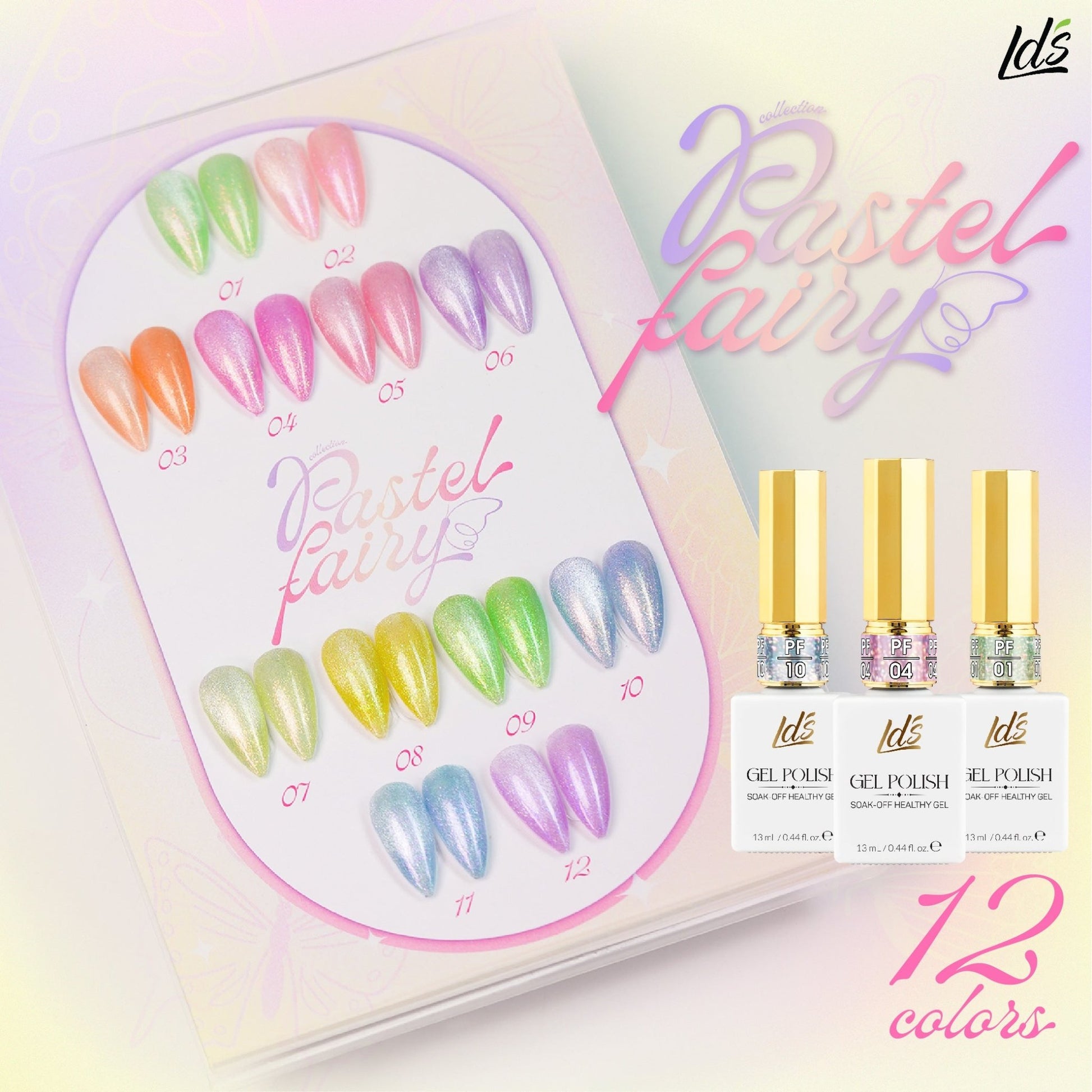 LDS PF03 - Pastel Fairy Cat Eye Gel Collection - DTK Nail Supply