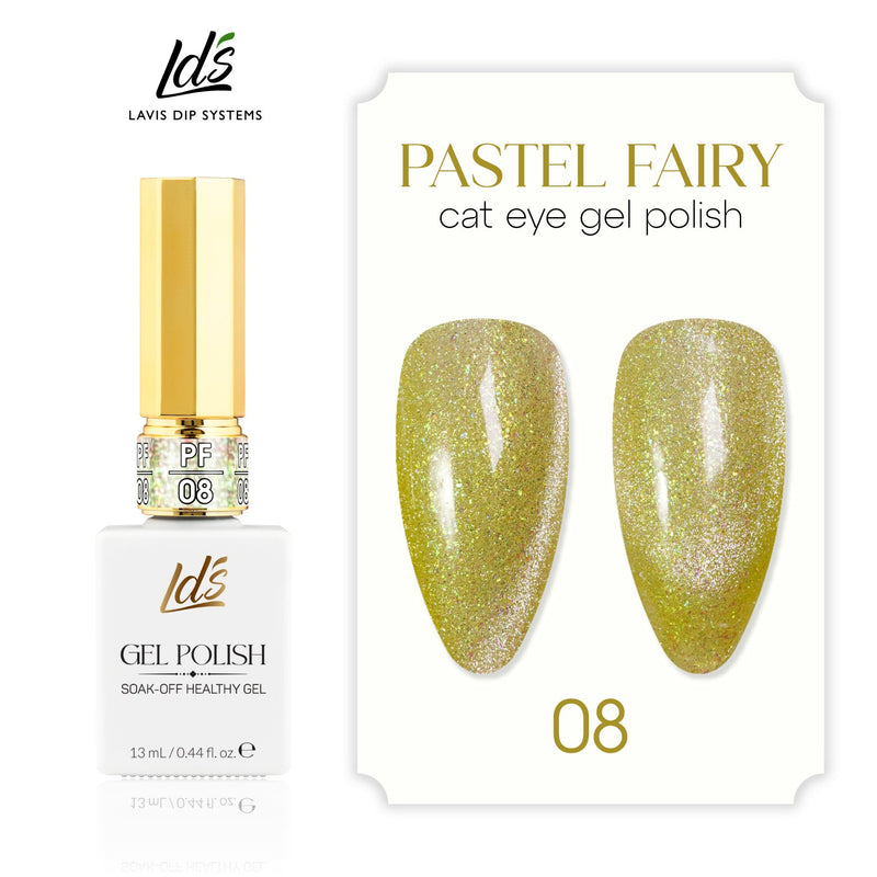 LDS PF08 - Pastel Fairy Cat Eye Gel Collection - DTK Nail Supply