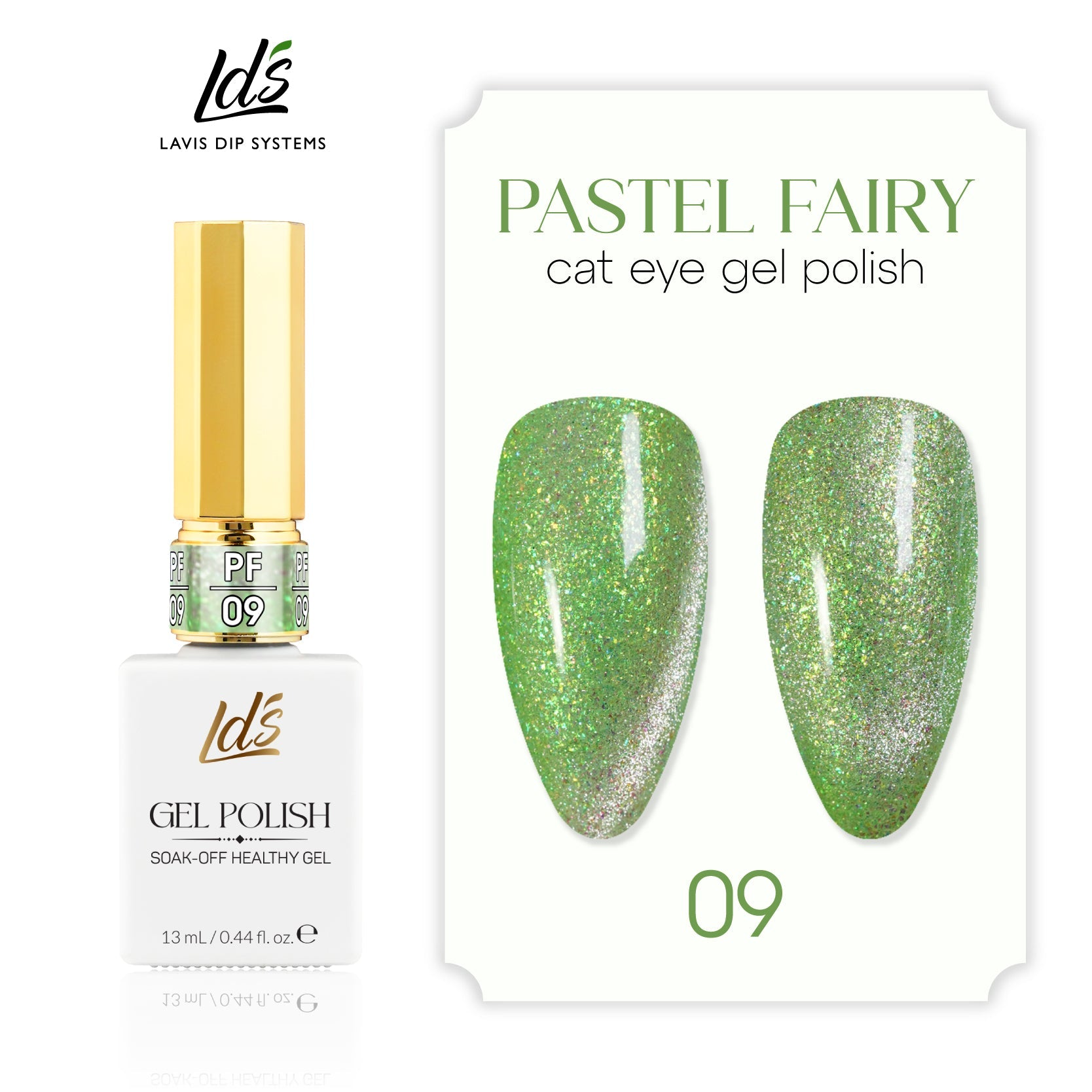 LDS PF09 - Pastel Fairy Cat Eye Gel Collection - DTK Nail Supply