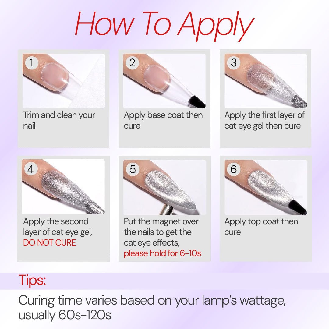 LDS RB - Set 12 Colors - Universal Cat Eye Collection - DTK Nail Supply