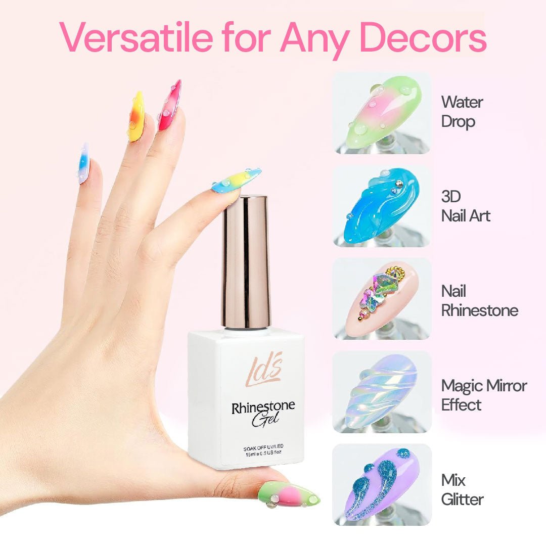 LDS Rhinestone Gel UV/LED - 15ml - DTK Nail Supply