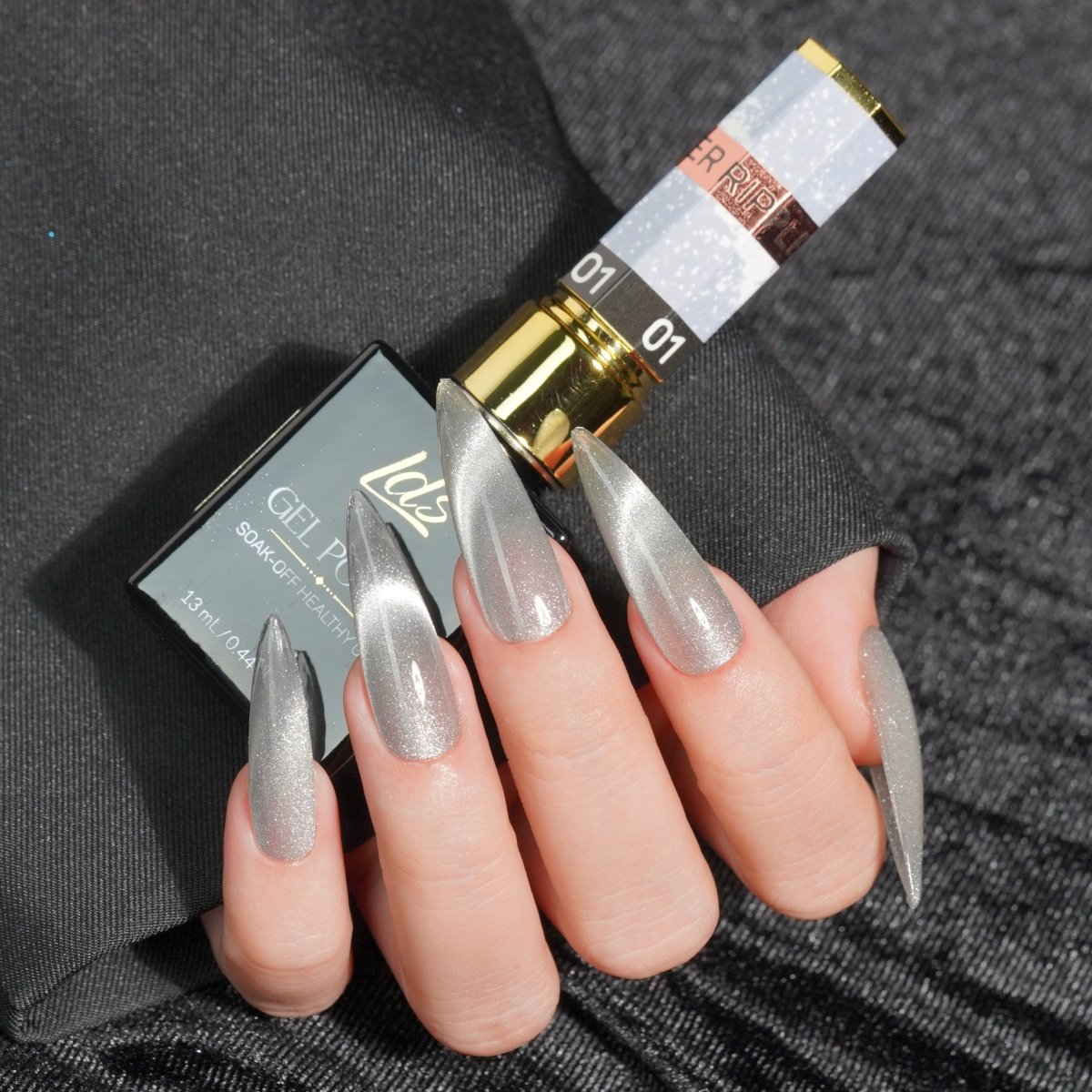 LDS Ripple Cat Eye - 01 - Gel Polish 0.5 oz - Ripple Cat Eye Collection - DTK Nail Supply