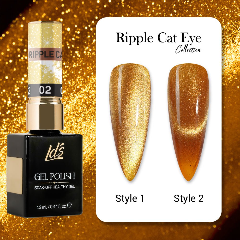 LDS Ripple Cat Eye - 02 - Gel Polish 0.5 oz - Ripple Cat Eye Collection - DTK Nail Supply