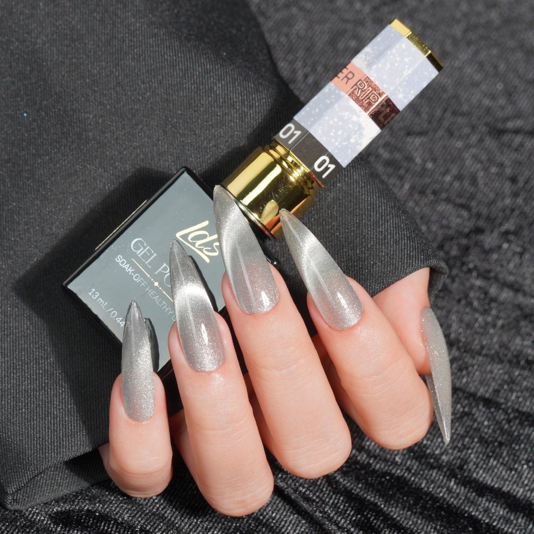 LDS Ripple Cat Eye - Set 3 - Gel Polish 0.5 oz - Ripple Cat Eye Collection - DTK Nail Supply