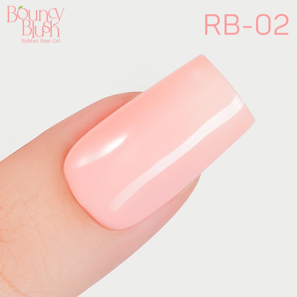 LDS Rubber Base Gel - RB - 02 - GEL POLISH 0.5 OZ - Bouncy Blush Collection - DTK Nail Supply