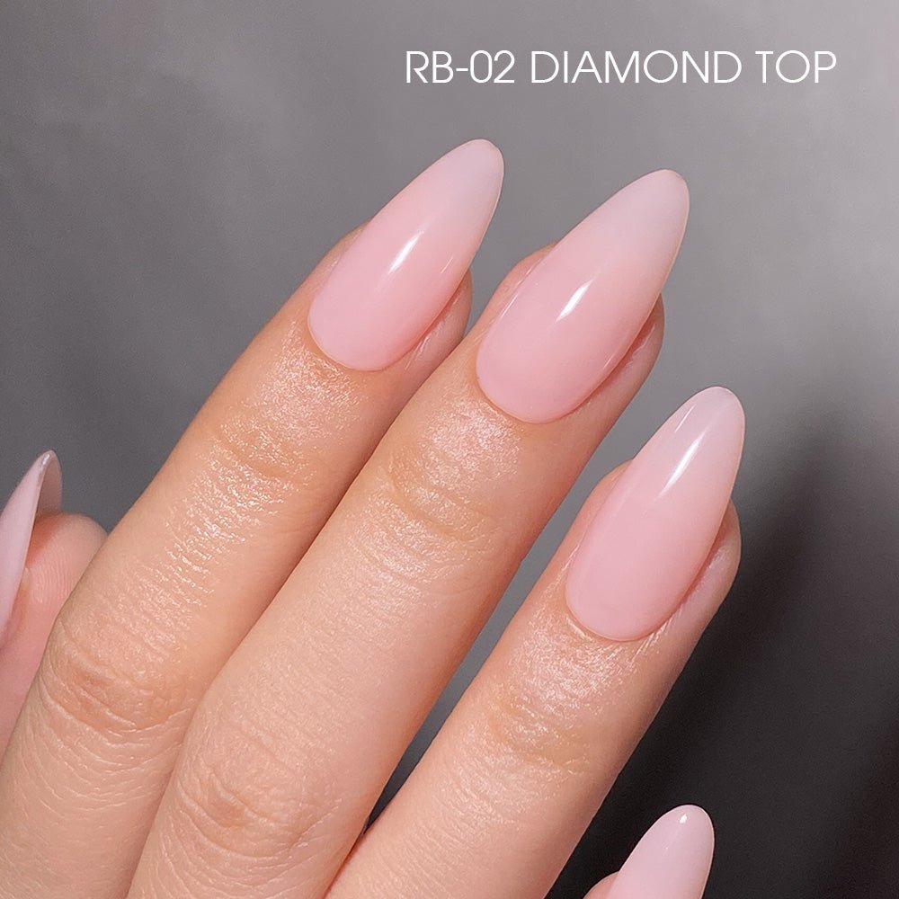 LDS Rubber Base Gel - RB - 02 (Ver 2) - GEL POLISH 0.5 OZ - Bouncy Blush Collection - DTK Nail Supply