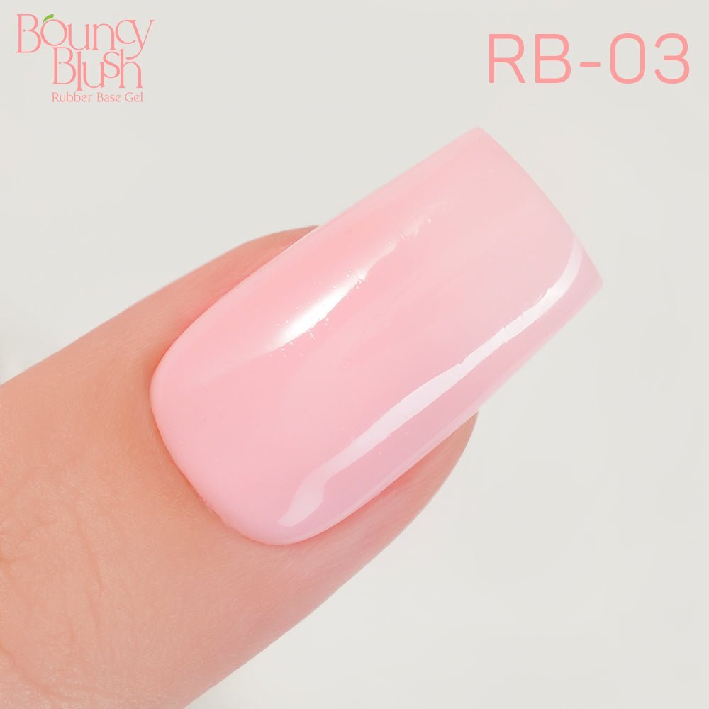 LDS Rubber Base Gel - RB - 03 (Ver 2) - GEL POLISH 0.5 OZ - Bouncy Blush Collection - DTK Nail Supply