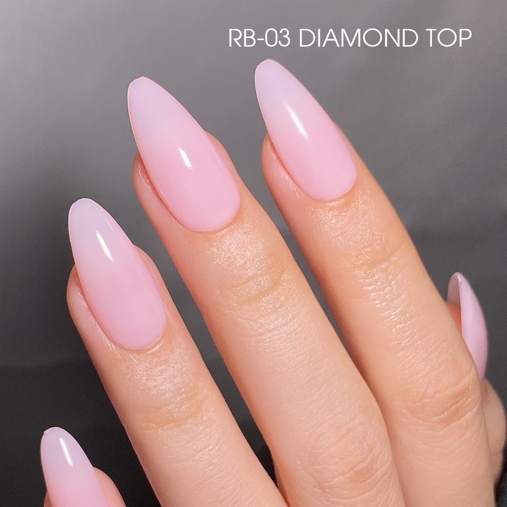 LDS Rubber Base Gel - RB - 03 (Ver 2) - GEL POLISH 0.5 OZ - Bouncy Blush Collection - DTK Nail Supply