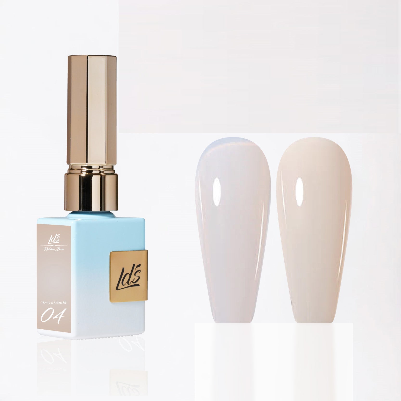 LDS Rubber Base Gel - RB - 04 - GEL POLISH 0.5 OZ - Bouncy Blush Collection - DTK Nail Supply