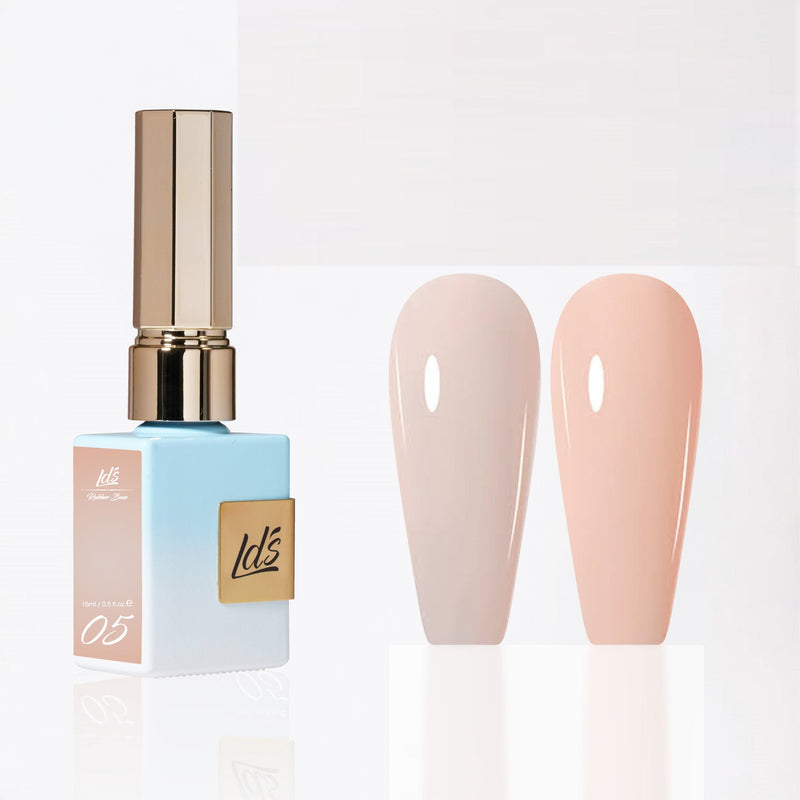 LDS Rubber Base Gel - RB - 05 - GEL POLISH 0.5 OZ - Bouncy Blush Collection - DTK Nail Supply