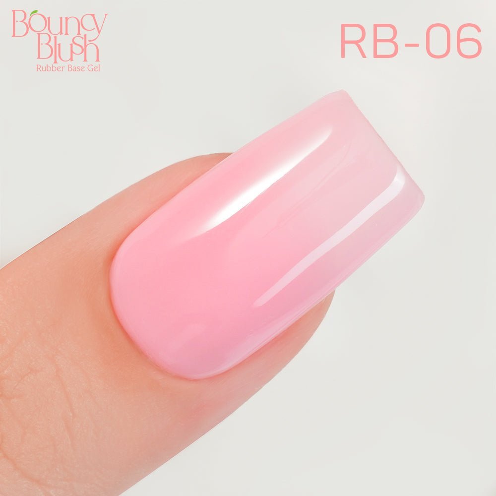 LDS Rubber Base Gel - RB - 06 (Ver 2) - GEL POLISH 0.5 OZ - Bouncy Blush Collection - DTK Nail Supply
