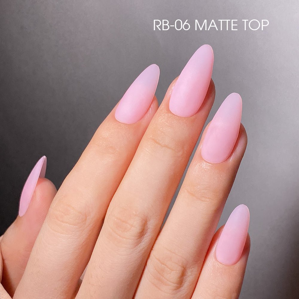 LDS Rubber Base Gel - RB - 06 (Ver 2) - GEL POLISH 0.5 OZ - Bouncy Blush Collection - DTK Nail Supply