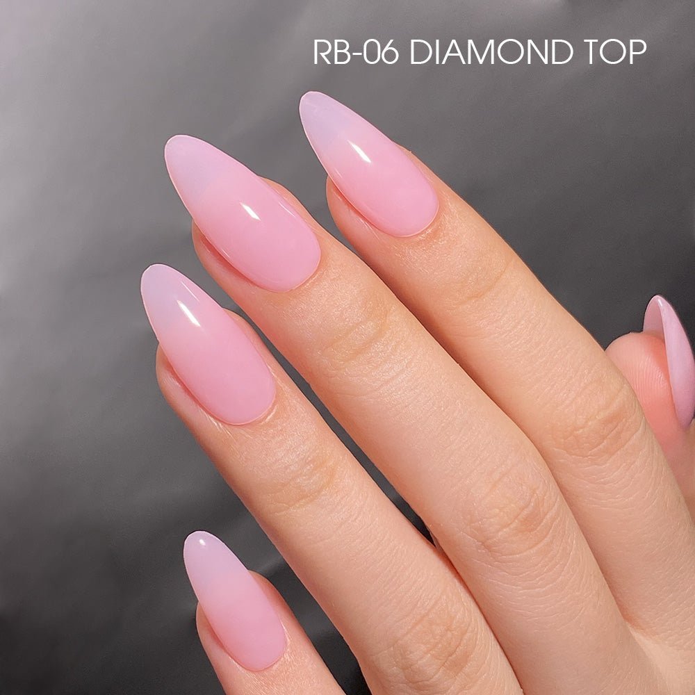 LDS Rubber Base Gel - RB - 06 (Ver 2) - GEL POLISH 0.5 OZ - Bouncy Blush Collection - DTK Nail Supply